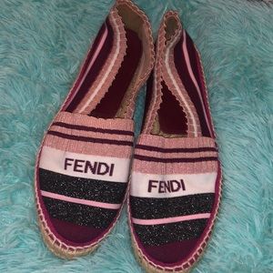 Fendi Espadrilles size 6 worn total of 4 times no box or duster bag